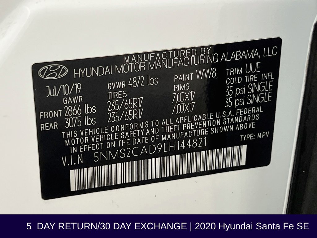 2020 Hyundai Santa Fe SE - Photo 35