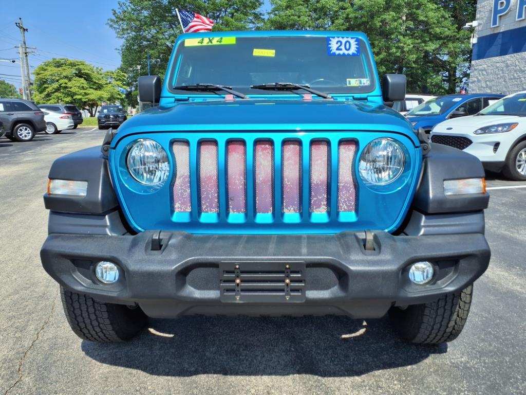 Certified 2020 Jeep Wrangler Unlimited Sport S with VIN 1C4HJXDN2LW342839 for sale in Broomall, PA