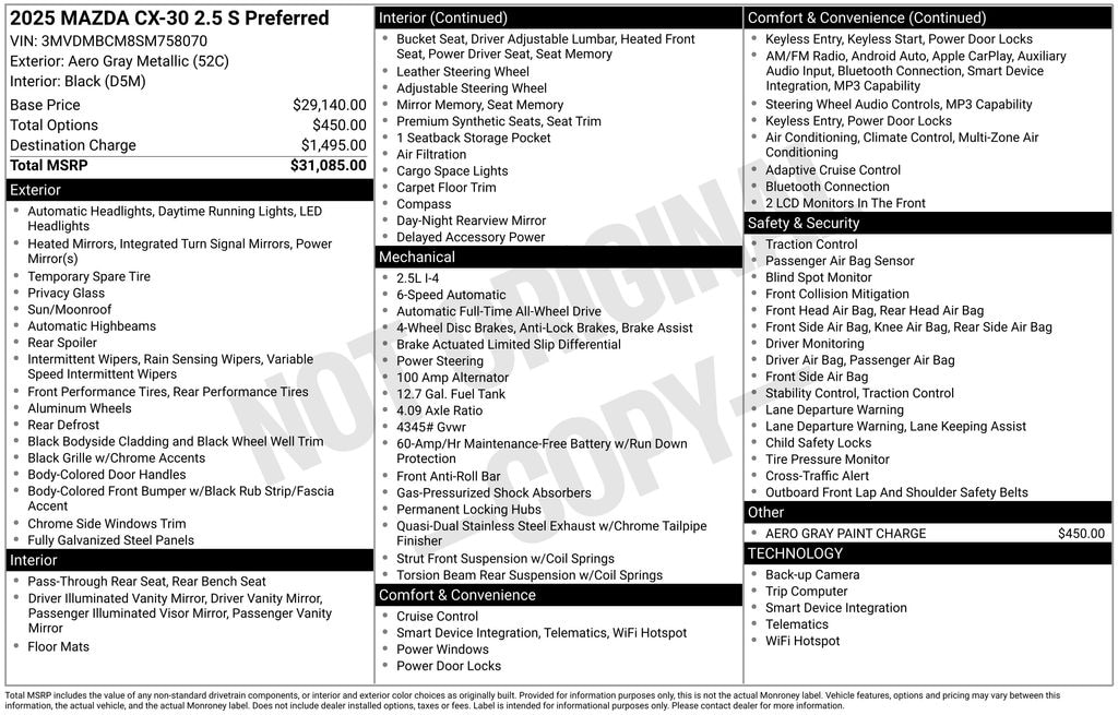 Used 2025 Mazda CX-30 2.5 S Preferred Package SUV