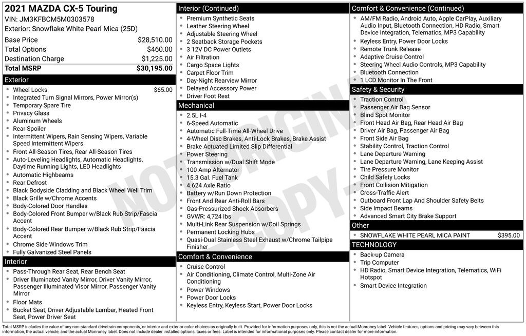 Used 2021 Mazda CX-5 Touring SUV