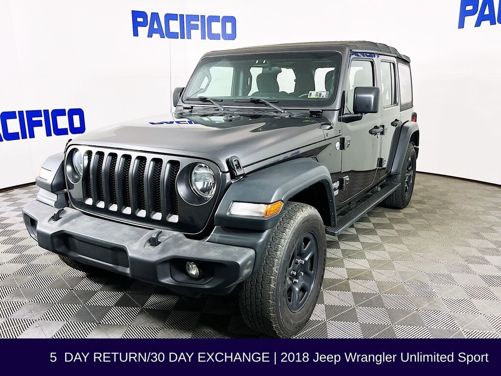 Used 2018 Jeep Wrangler Unlimited Sport 4x4 SUV