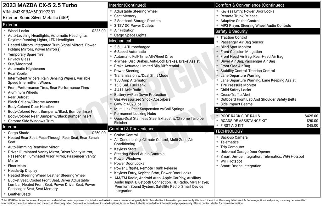 Used 2023 Mazda CX-5 2.5 Turbo SUV