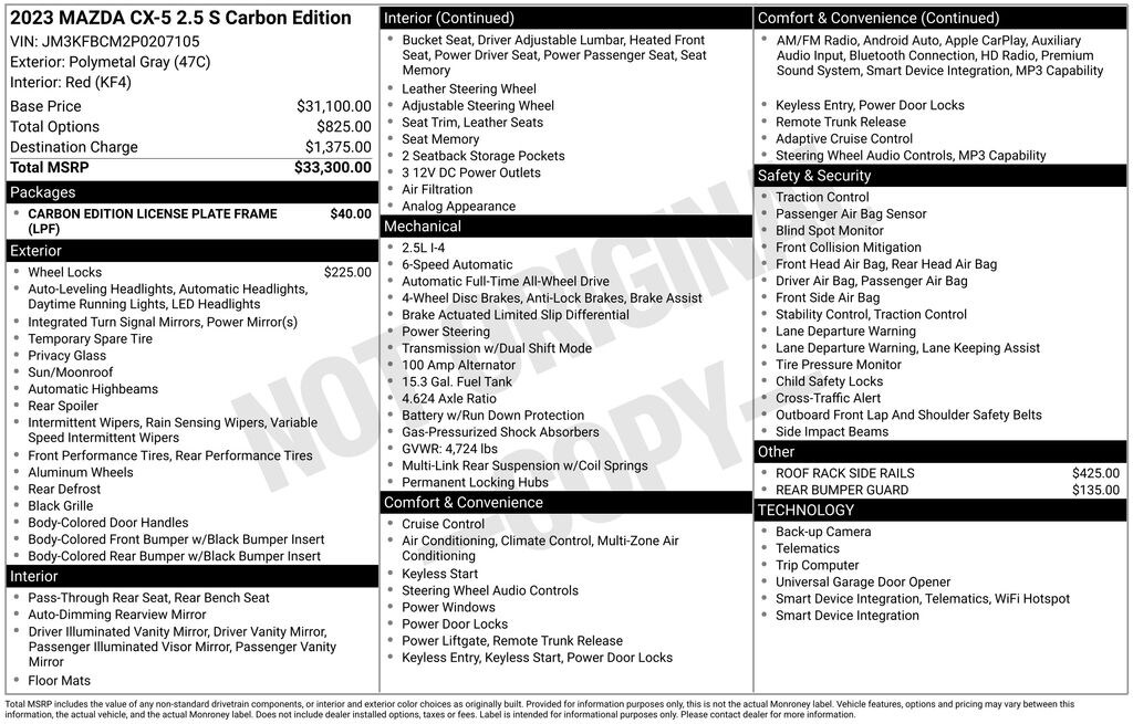 Used 2023 Mazda CX-5 2.5 S Carbon Edition SUV
