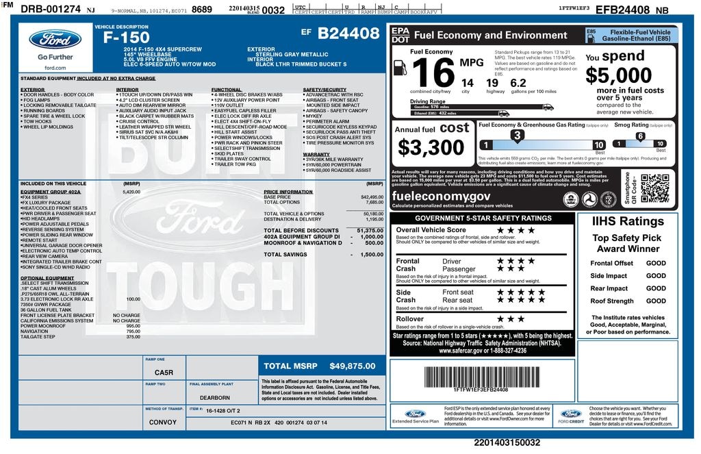 Used 2014 Ford F-150 Truck SuperCrew Cab