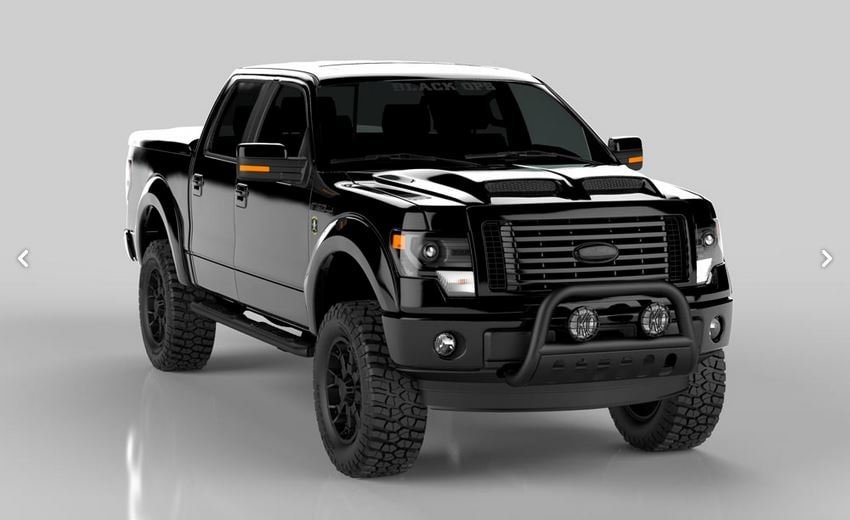 F 150 And F 250 Black Ops Packey Webb Ford