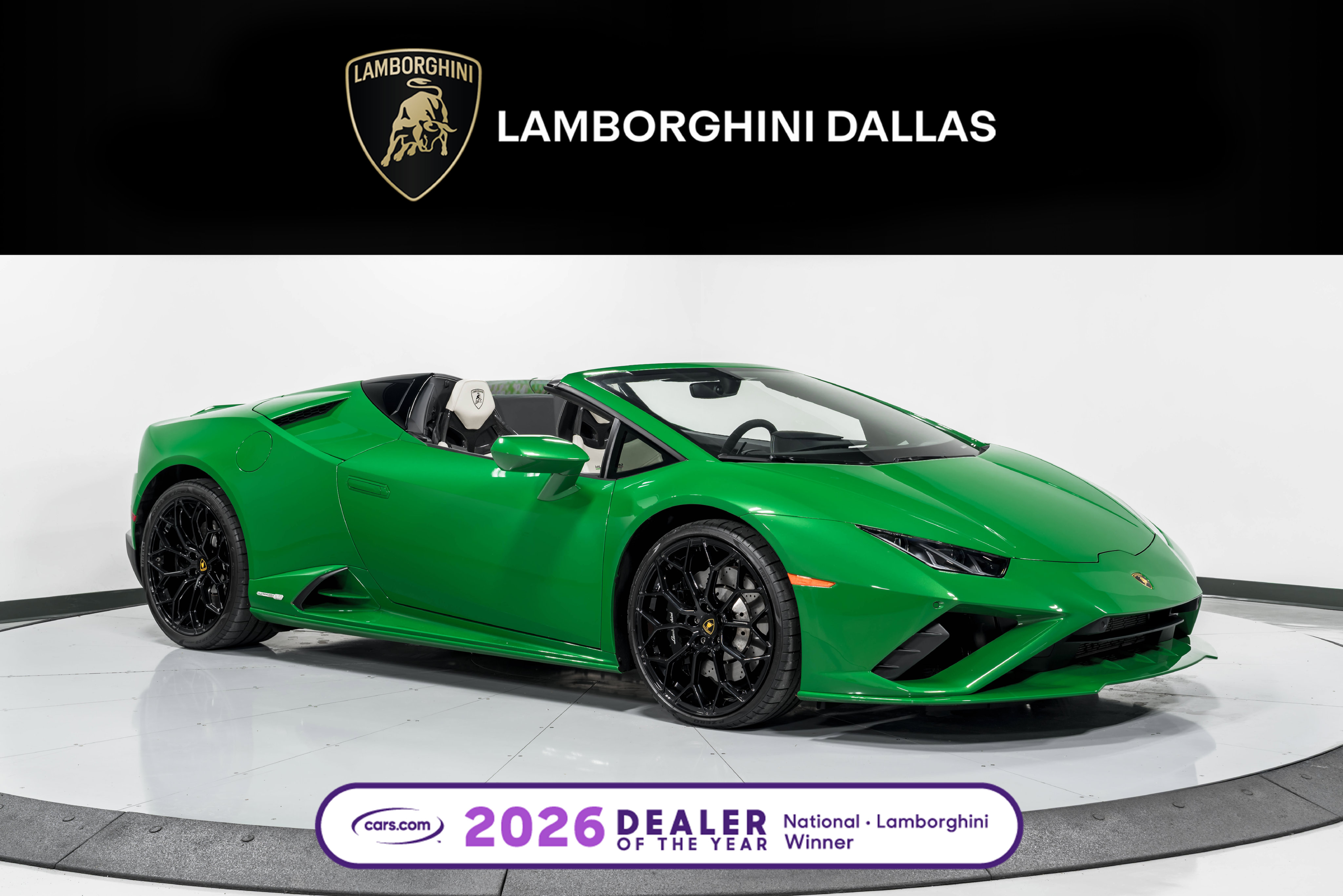 Certified 2022 Lamborghini Huracan EVO Spyder RWD Convertible