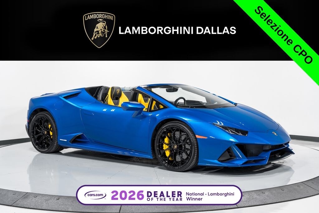 Certified 2023 Lamborghini Huracan EVO Spyder AWD Convertible