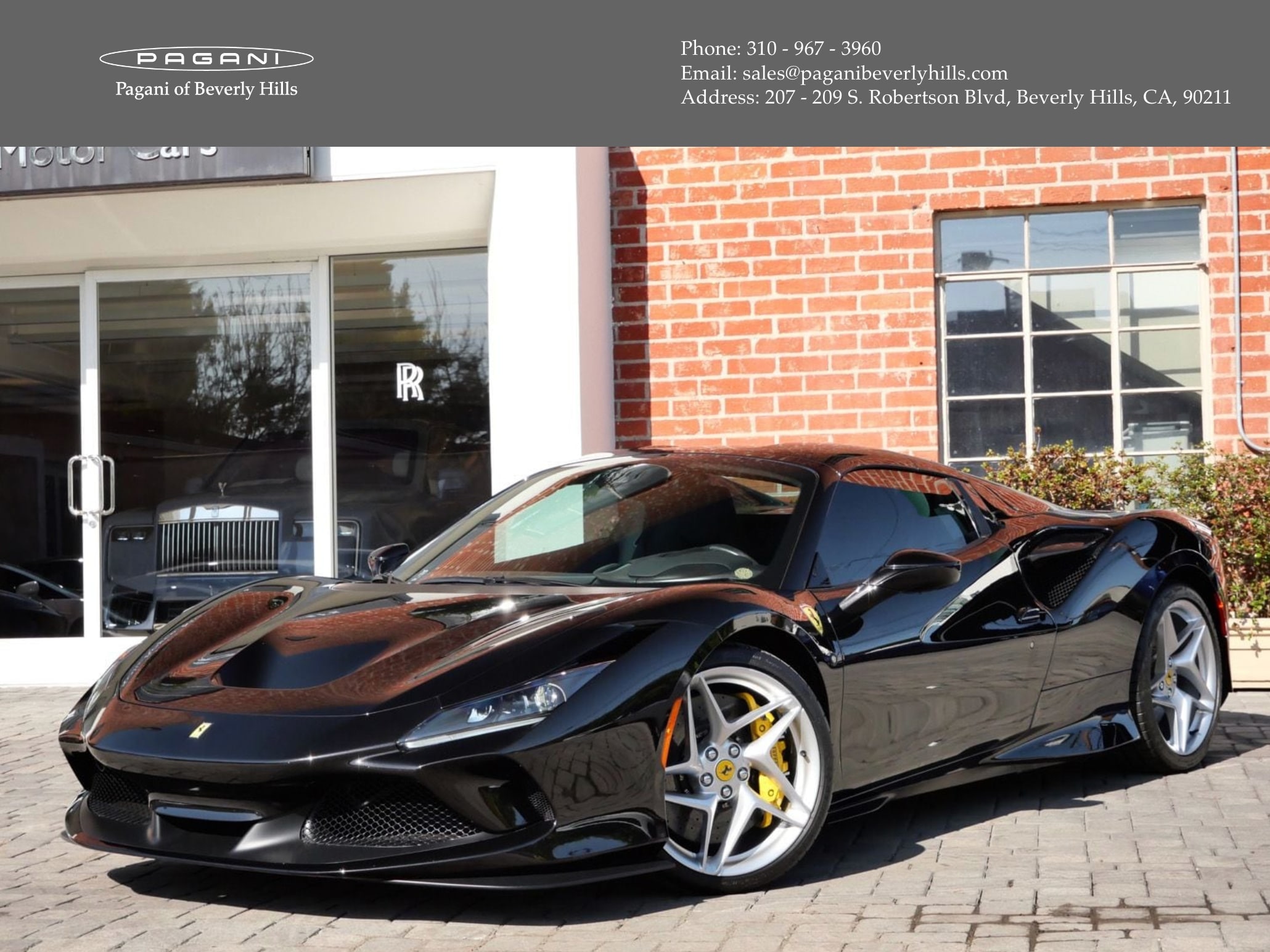 Nero Daytona 2023 Ferrari F8 Convertible Rear-Wheel Drive 7-Speed Automatic