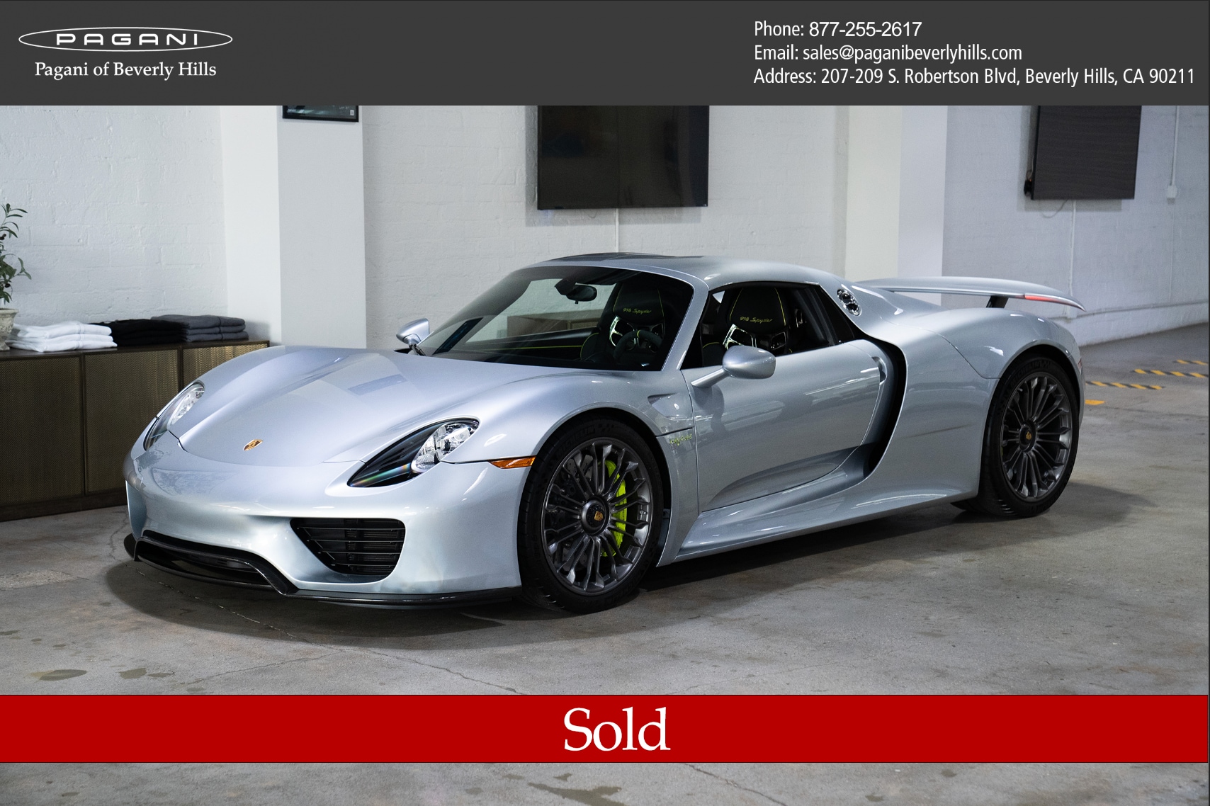 Used 2015 Porsche 918 Spyder For Sale at Pagani of Beverly
