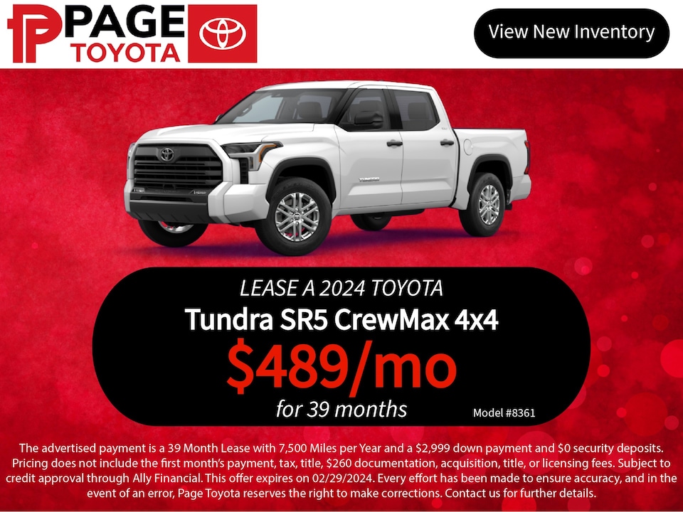 Toyota Lease Specials in Southfield, MI Page Toyota