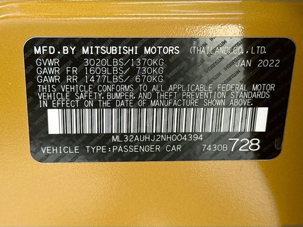 2022 Mitsubishi Mirage ES - Photo 31