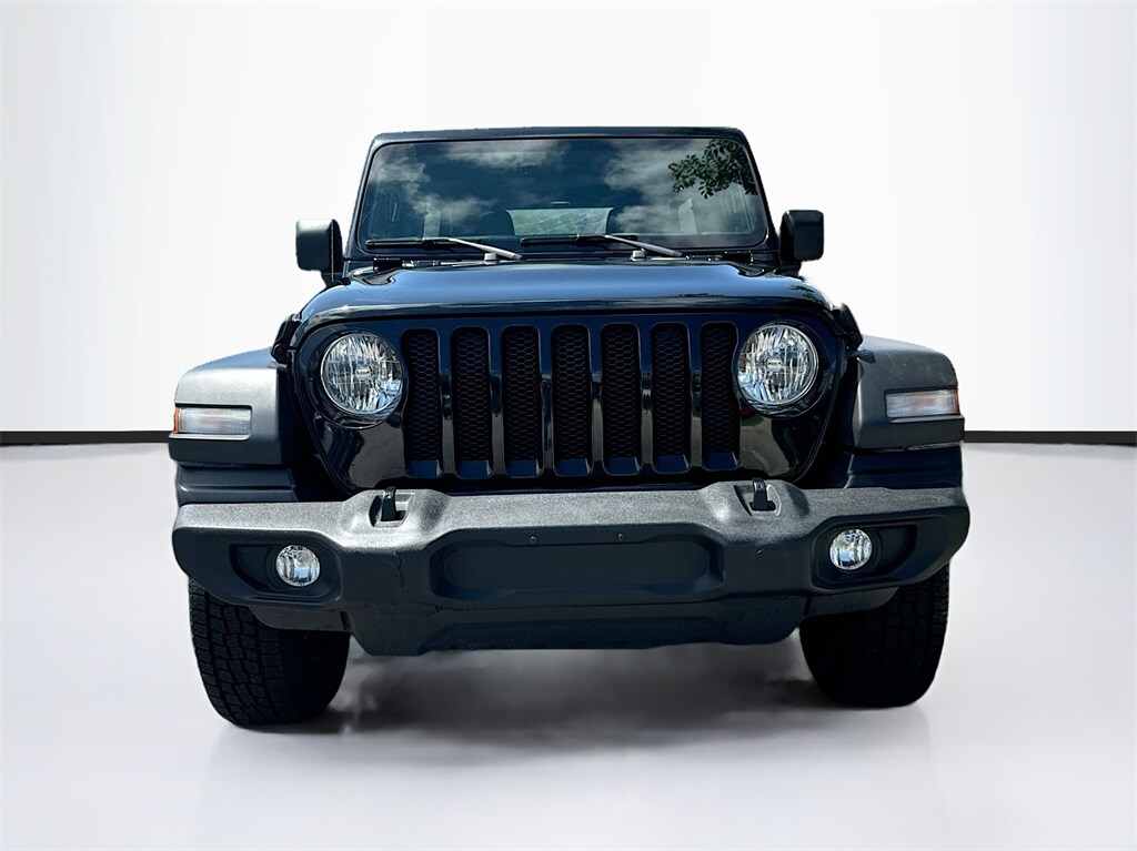 Used 2021 Jeep Wrangler Unlimited Sport with VIN 1C4HJXDN0MW575880 for sale in West Palm Beach, FL