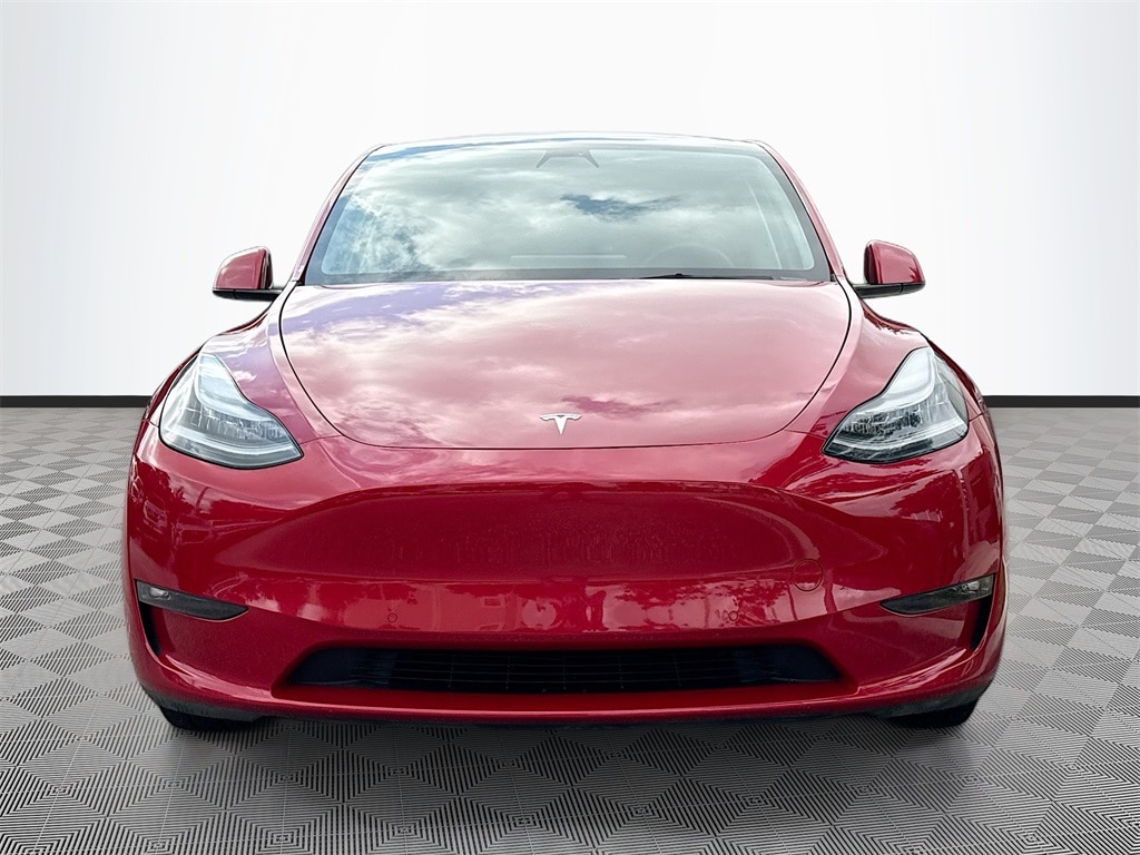 Used 2021 Tesla Model Y Standard Range with VIN 5YJYGDED8MF107676 for sale in West Palm Beach, FL