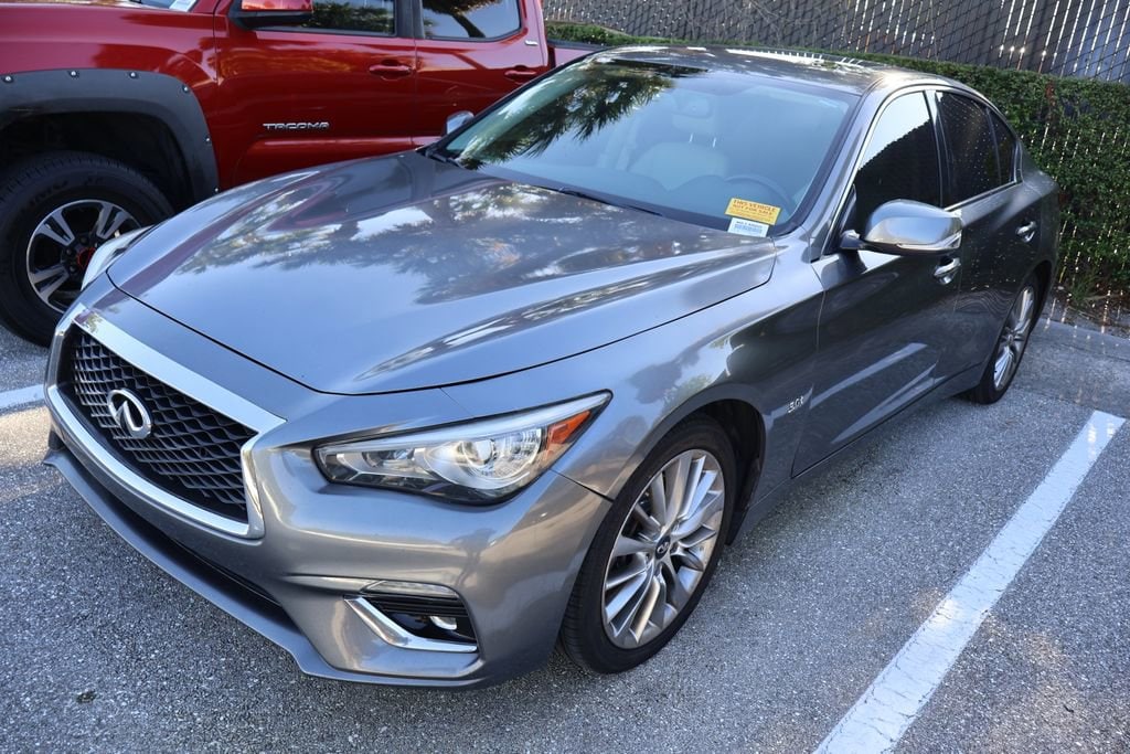 Used 2019 INFINITI Q50 LUXE with VIN JN1EV7AP2KM513860 for sale in West Palm Beach, FL