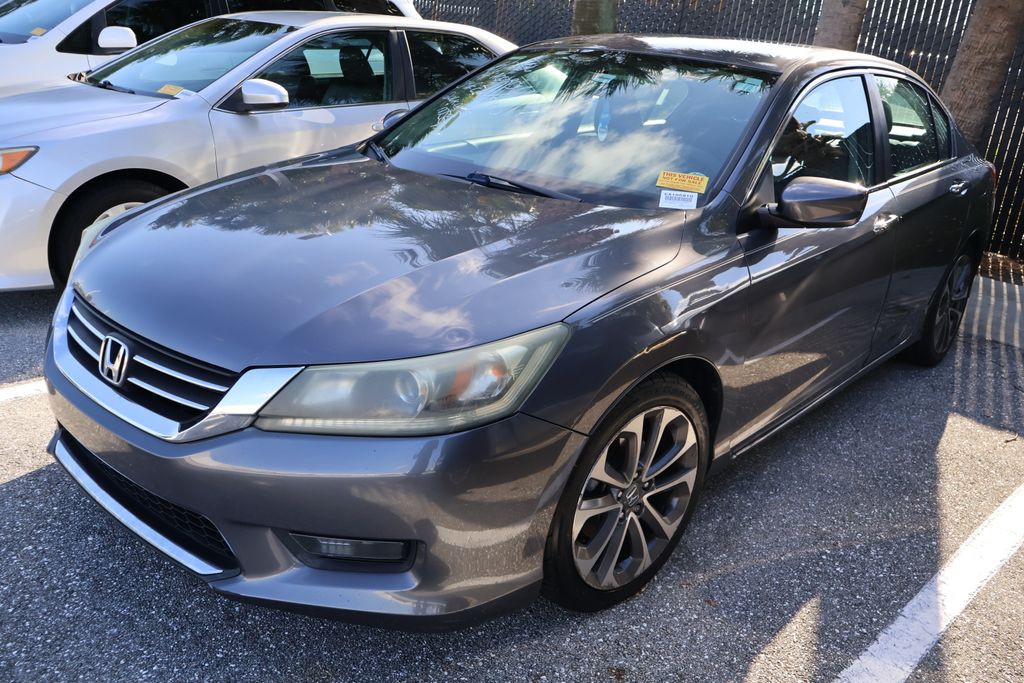 Used 2014 Honda Accord Sport with VIN 1HGCR2F57EA165810 for sale in West Palm Beach, FL