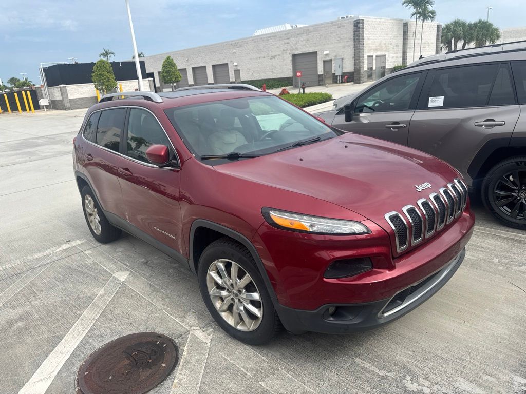 Used 2016 Jeep Cherokee Limited with VIN 1C4PJMDB5GW199651 for sale in West Palm Beach, FL