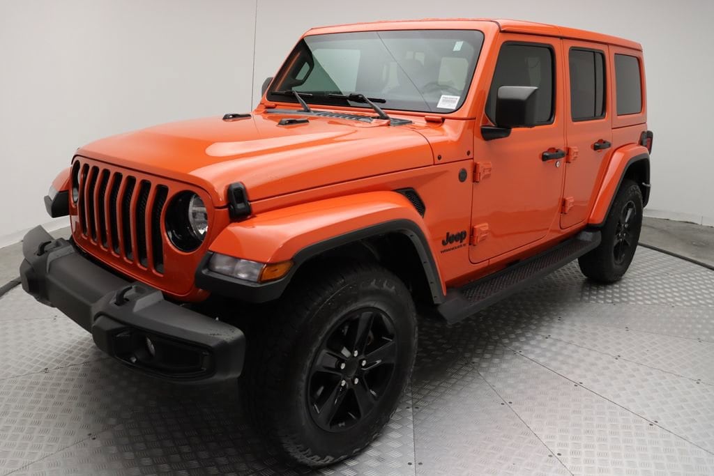 Used 2023 Jeep Wrangler 4-Door Sahara Altitude with VIN 1C4HJXEG4PW635079 for sale in West Palm Beach, FL