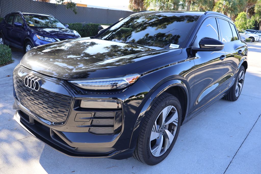 Used 2025 Audi Q6 e-tron Premium Plus with VIN WA124BGF3SA023055 for sale in West Palm Beach, FL