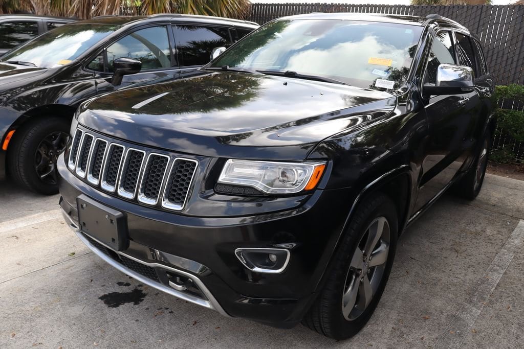 Used 2014 Jeep Grand Cherokee Overland with VIN 1C4RJFCT2EC162053 for sale in West Palm Beach, FL
