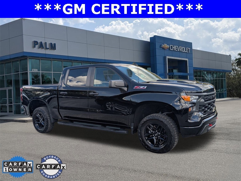 Certified 2024 Chevrolet Silverado 1500 Custom Trail Boss Truck Crew Cab