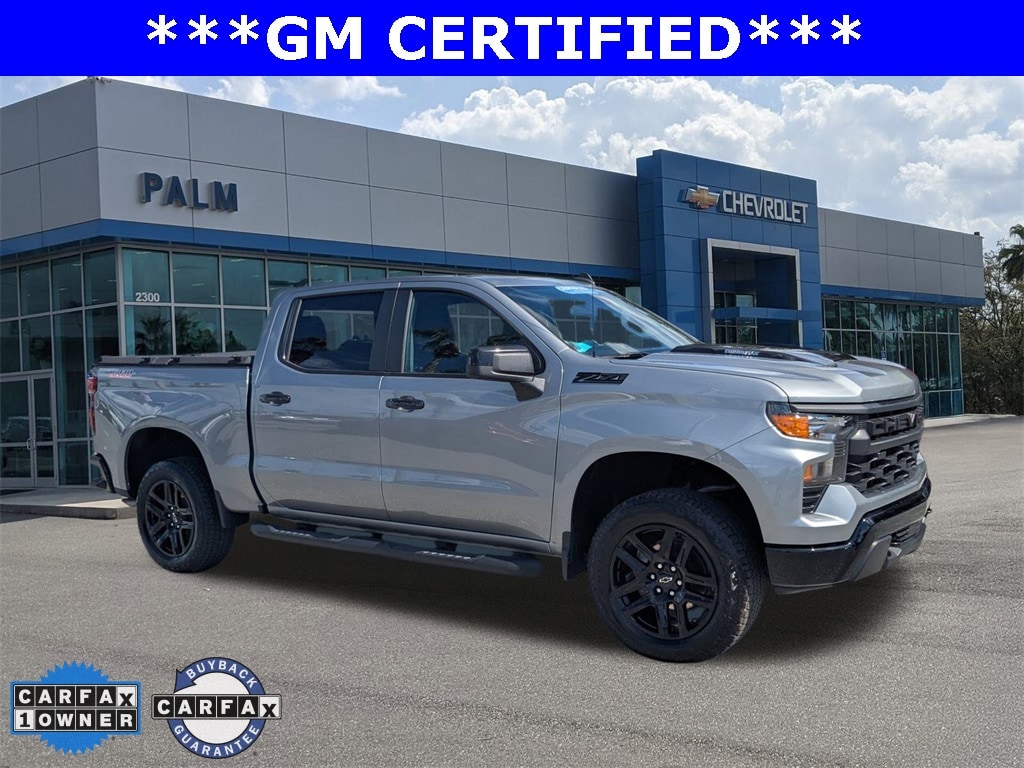 Certified 2024 Chevrolet Silverado 1500 Custom Trail Boss Truck Crew Cab