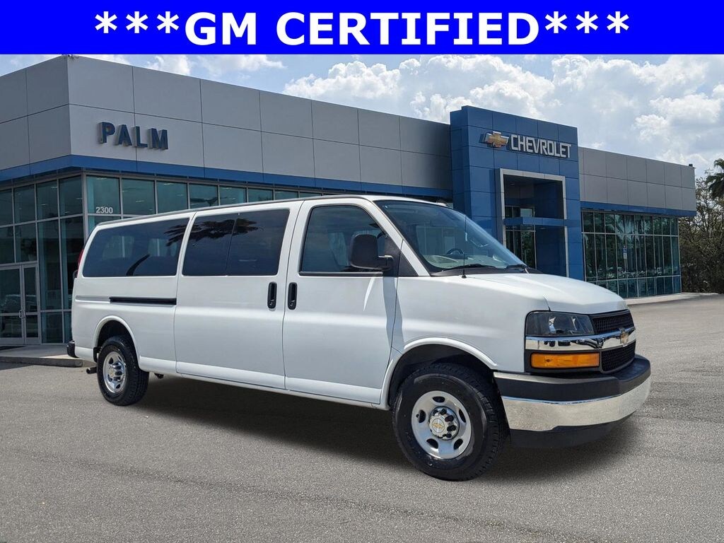 Certified 2024 Chevrolet Express 3500 LT Van Extended Passenger Van