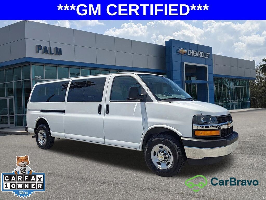 Certified 2024 Chevrolet Express 3500 LT Van Extended Passenger Van