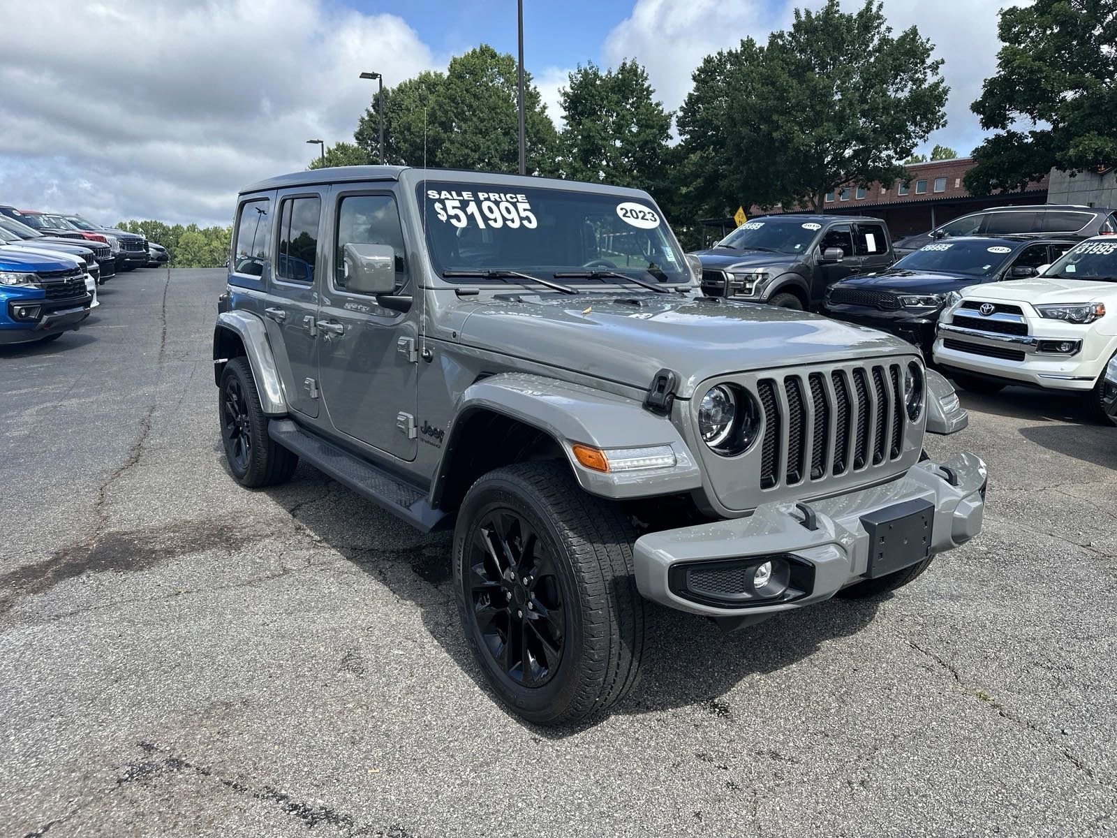 Certified 2023 Jeep Wrangler 4-Door High Altitude with VIN 1C4HJXEG2PW665083 for sale in Roswell, GA