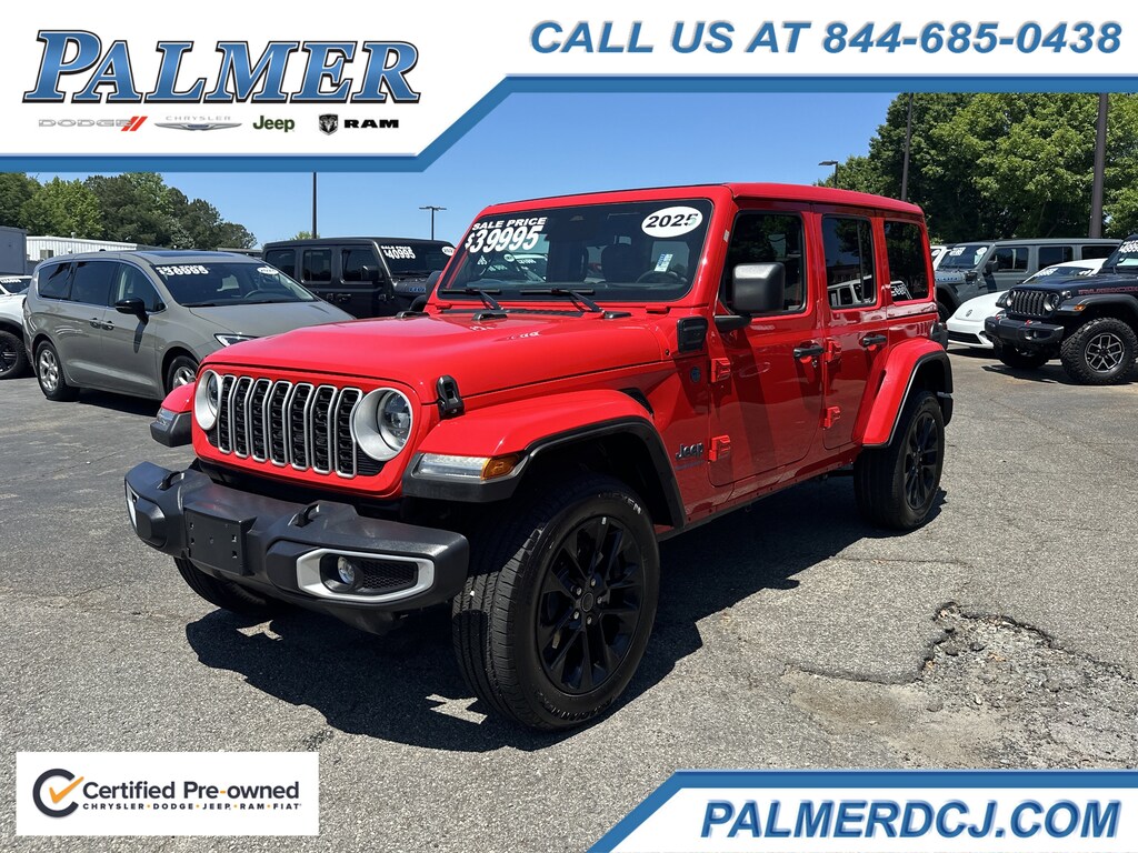 Certified 2025 Jeep Wrangler 4xe Sahara SUV
