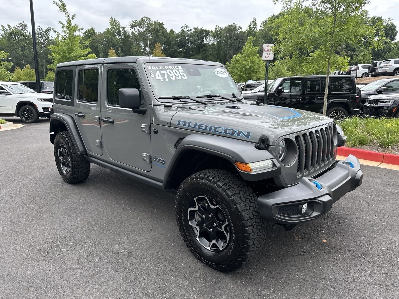 Certified 2021 Jeep Wrangler Unlimited Rubicon 4XE with VIN 1C4JJXR63MW810369 for sale in Roswell, GA