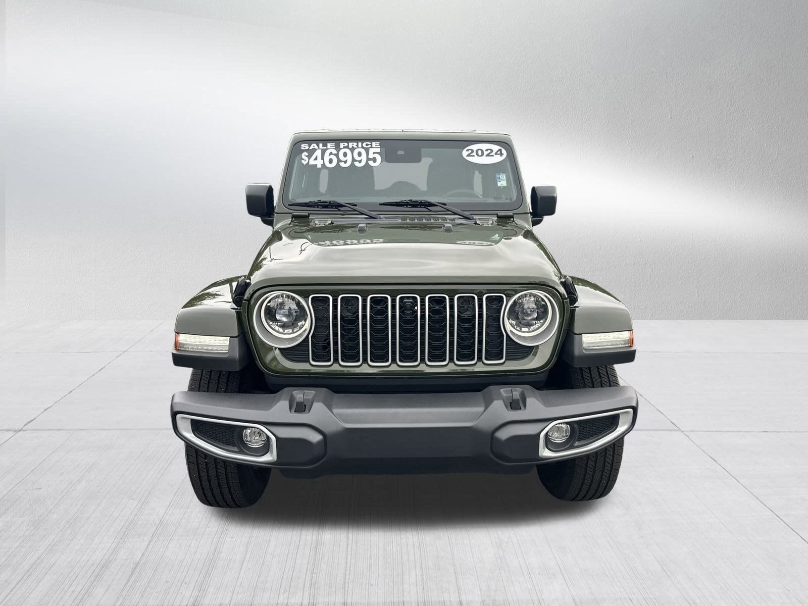 Certified 2024 Jeep Wrangler 4-Door Sahara with VIN 1C4PJXEN8RW111043 for sale in Roswell, GA