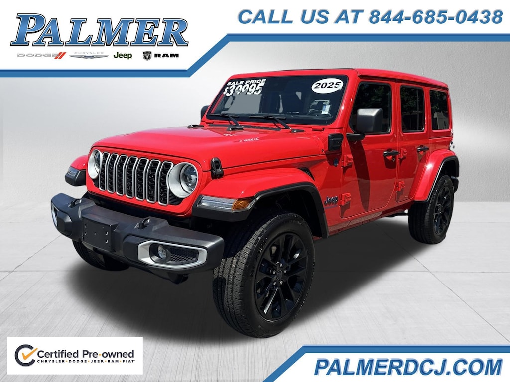 Certified 2025 Jeep Wrangler 4xe Sahara SUV