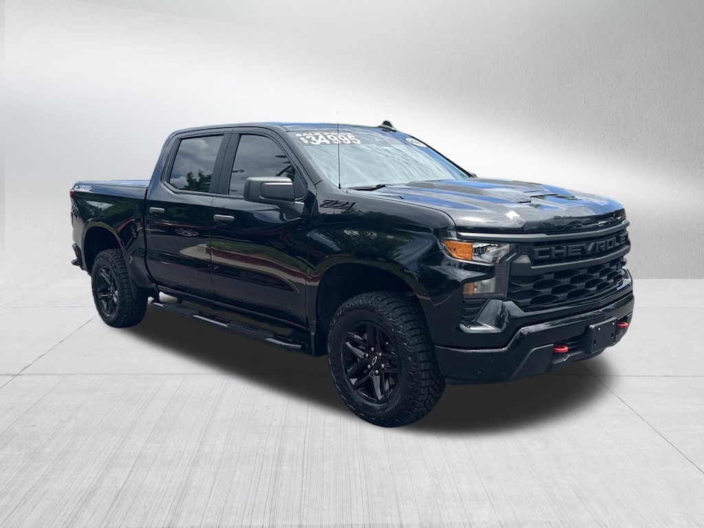 Used 2023 Chevrolet Silverado 1500 Custom Trail Boss Truck Crew Cab