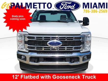 2024 Ford Super Duty F-350 DRW XL 12' Flat Deck Truck with Gooseneck