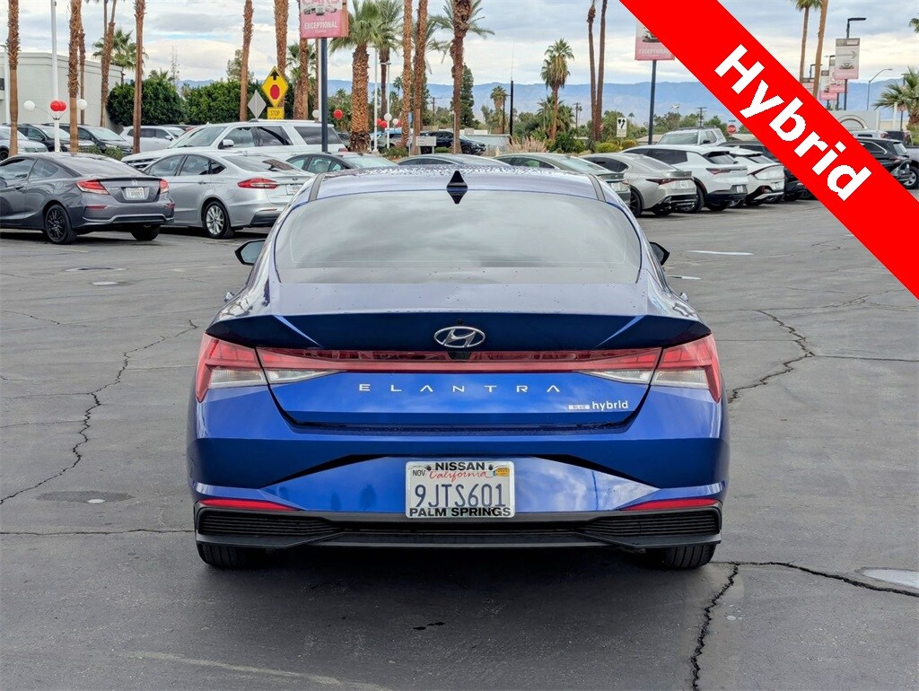 Used 2023 Hyundai Elantra Hybrid Blue Sedan