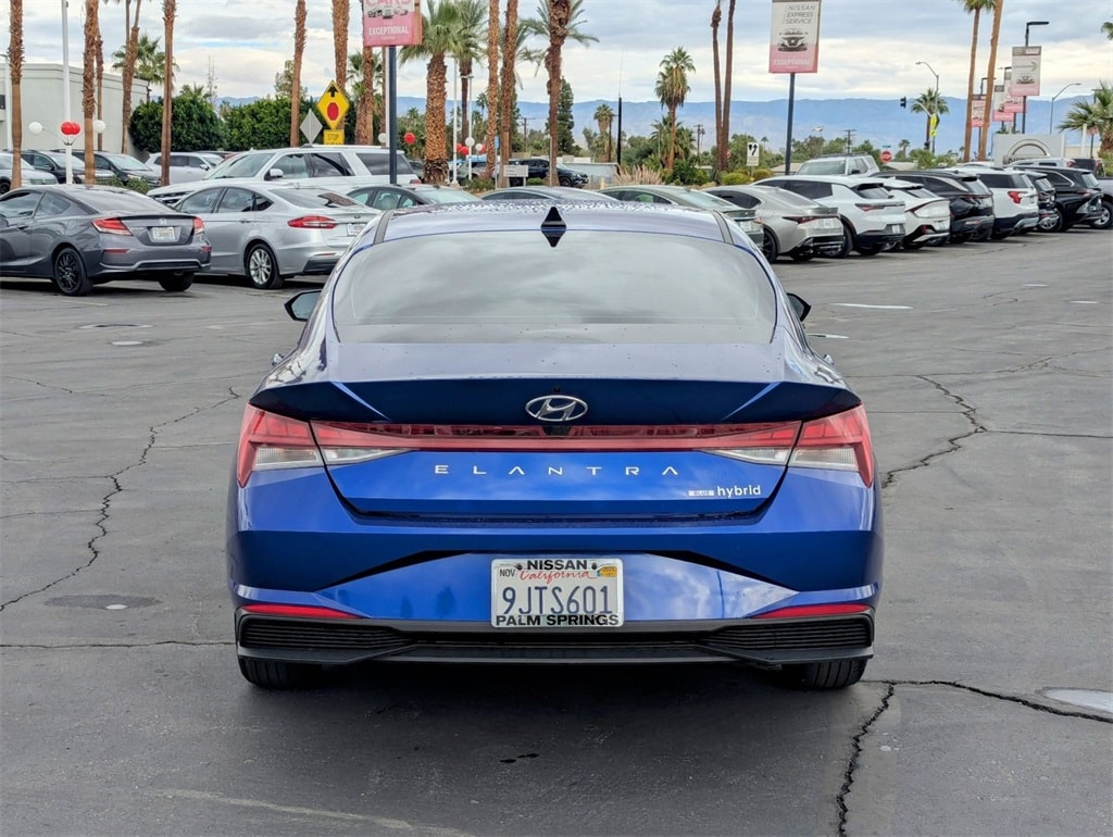 Used 2023 Hyundai Elantra Hybrid Blue Sedan