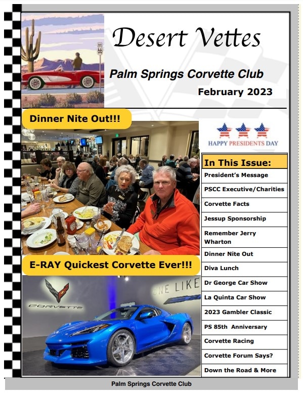 Palm Springs Corvette Club La Quinta, CA 92253