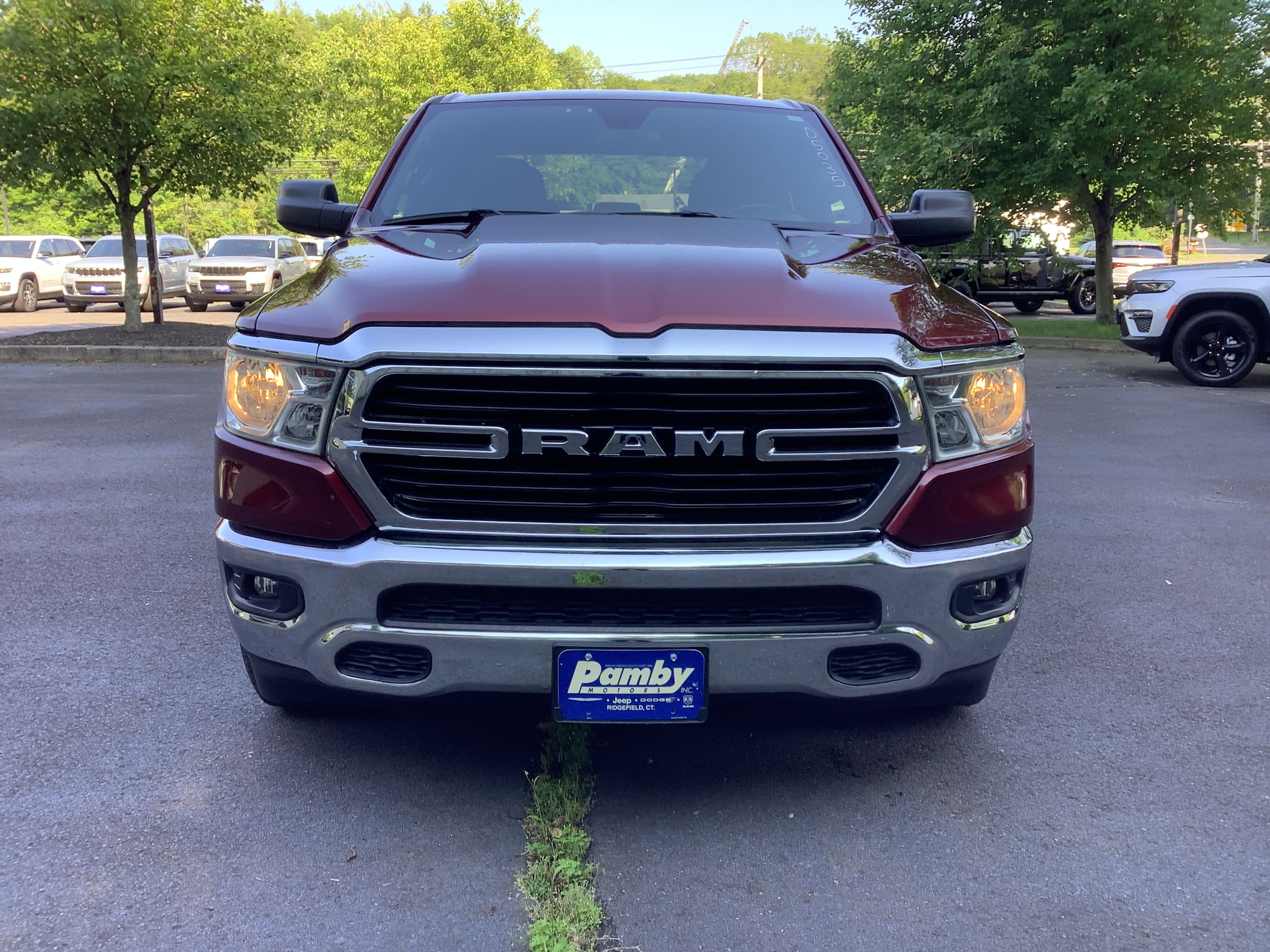 Used 2021 RAM Ram 1500 Pickup Big Horn/Lone Star with VIN 1C6SRFFT1MN791951 for sale in Ridgefield, CT