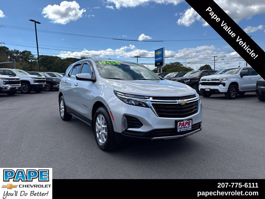 Used 2022 Chevrolet Equinox LT with VIN 3GNAXUEV1NS102829 for sale in South Portland, ME