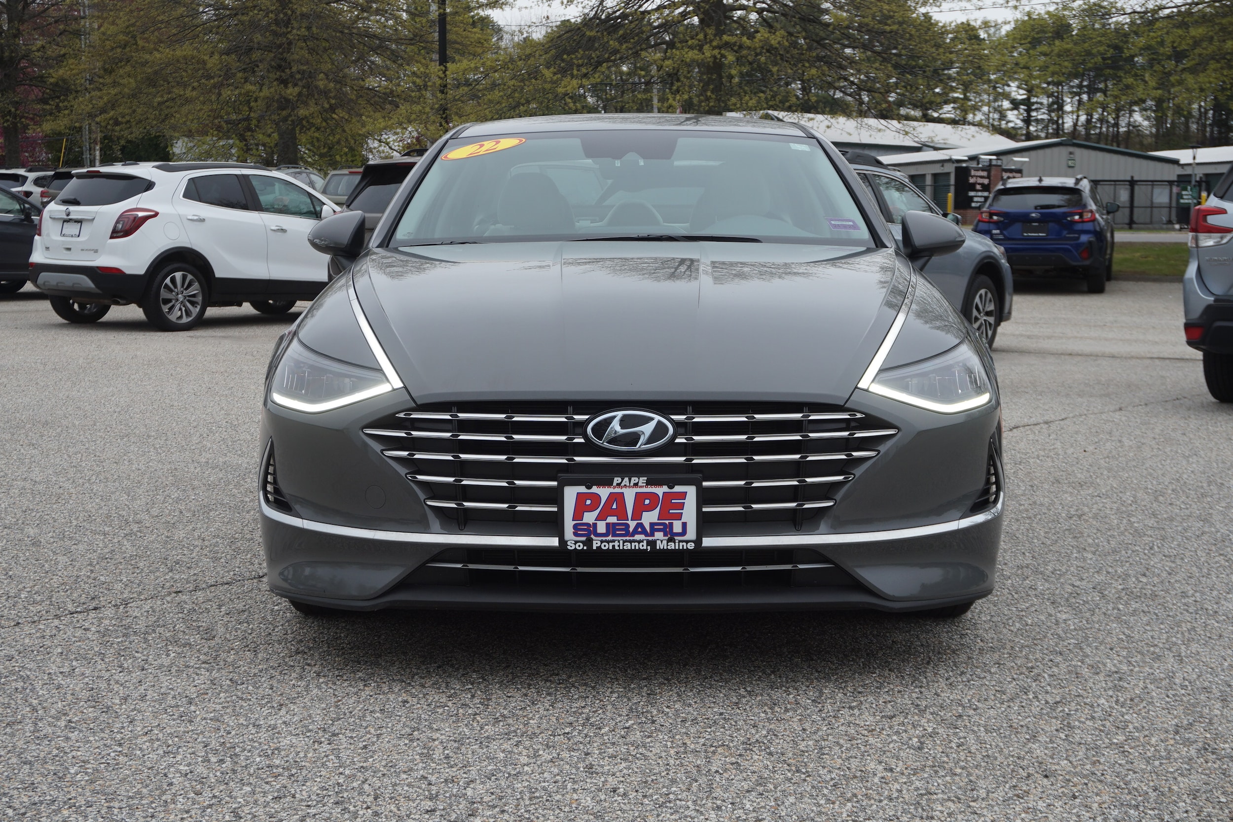 Used 2022 Hyundai Sonata Hybrid Blue with VIN KMHL24JJ5NA051240 for sale in South Portland, ME