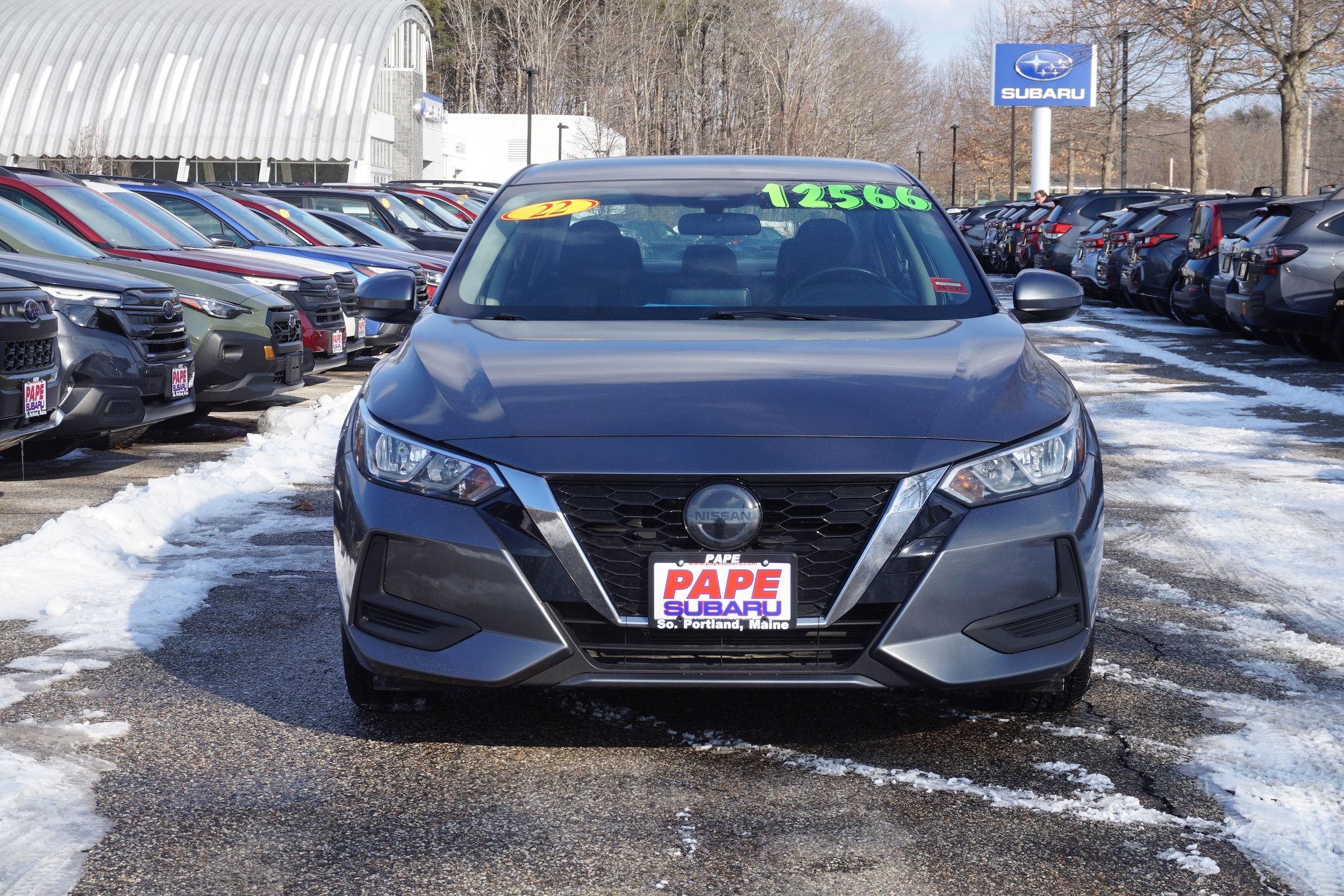 Used 2022 Nissan Sentra SV with VIN 3N1AB8CVXNY228026 for sale in South Portland, ME