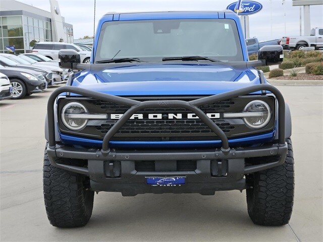 Certified 2021 Ford Bronco 4-Door First Edition with VIN 1FMEE5EP1MLA41800 for sale in Paris, TX