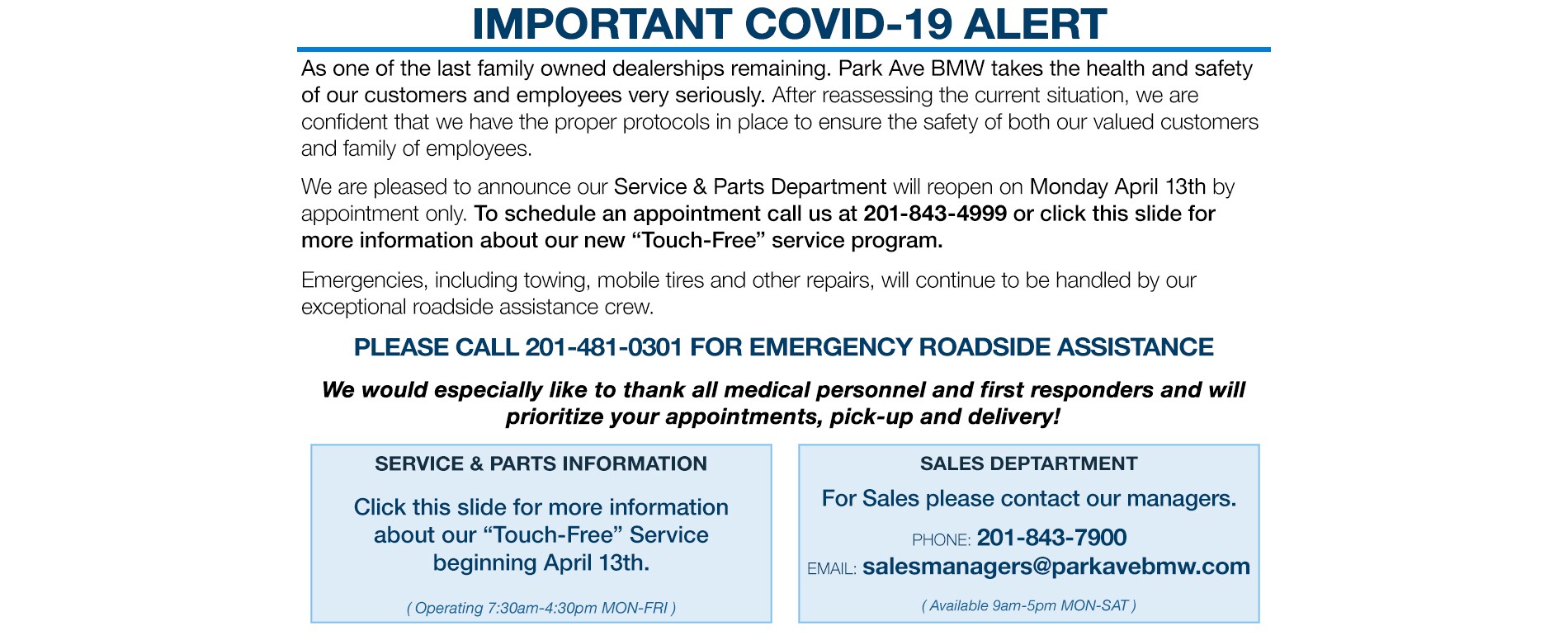 Park Ave Bmw Bmw Dealer Serving Paramus Nj