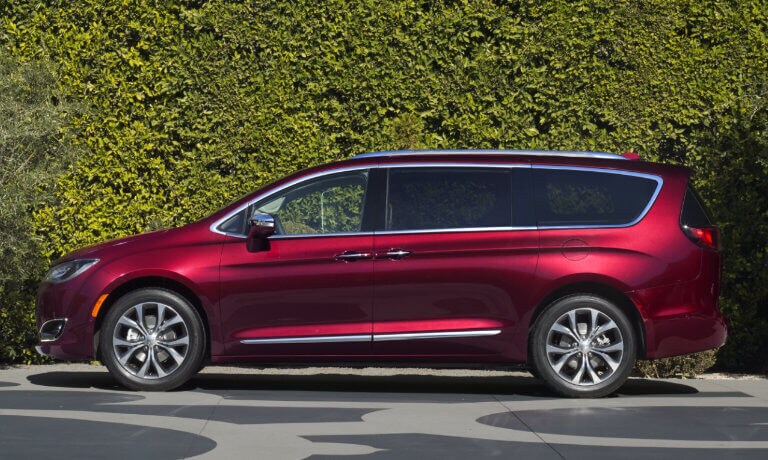 A red 2019 Chrysler Pacifica