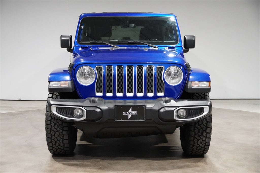 Used 2020 Jeep Wrangler Unlimited Sahara with VIN 1C4HJXEG4LW327808 for sale in Dallas, TX