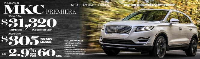 2019 Lincoln MKC Specials available at Park Cities Lincoln of Dallas - Your Dallas Lincoln Dealer!