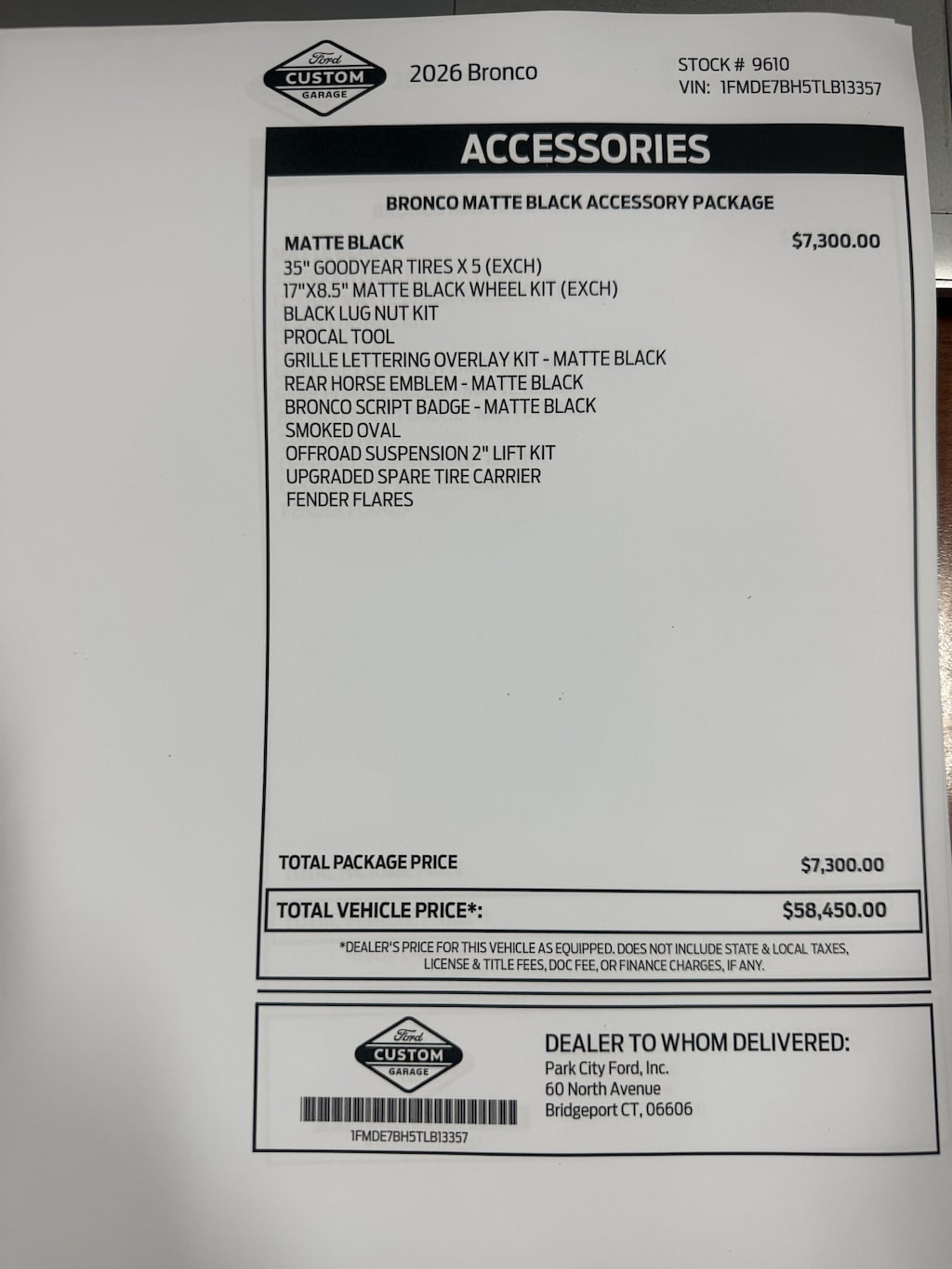New 2026 Ford Bronco Big Bend WAGON