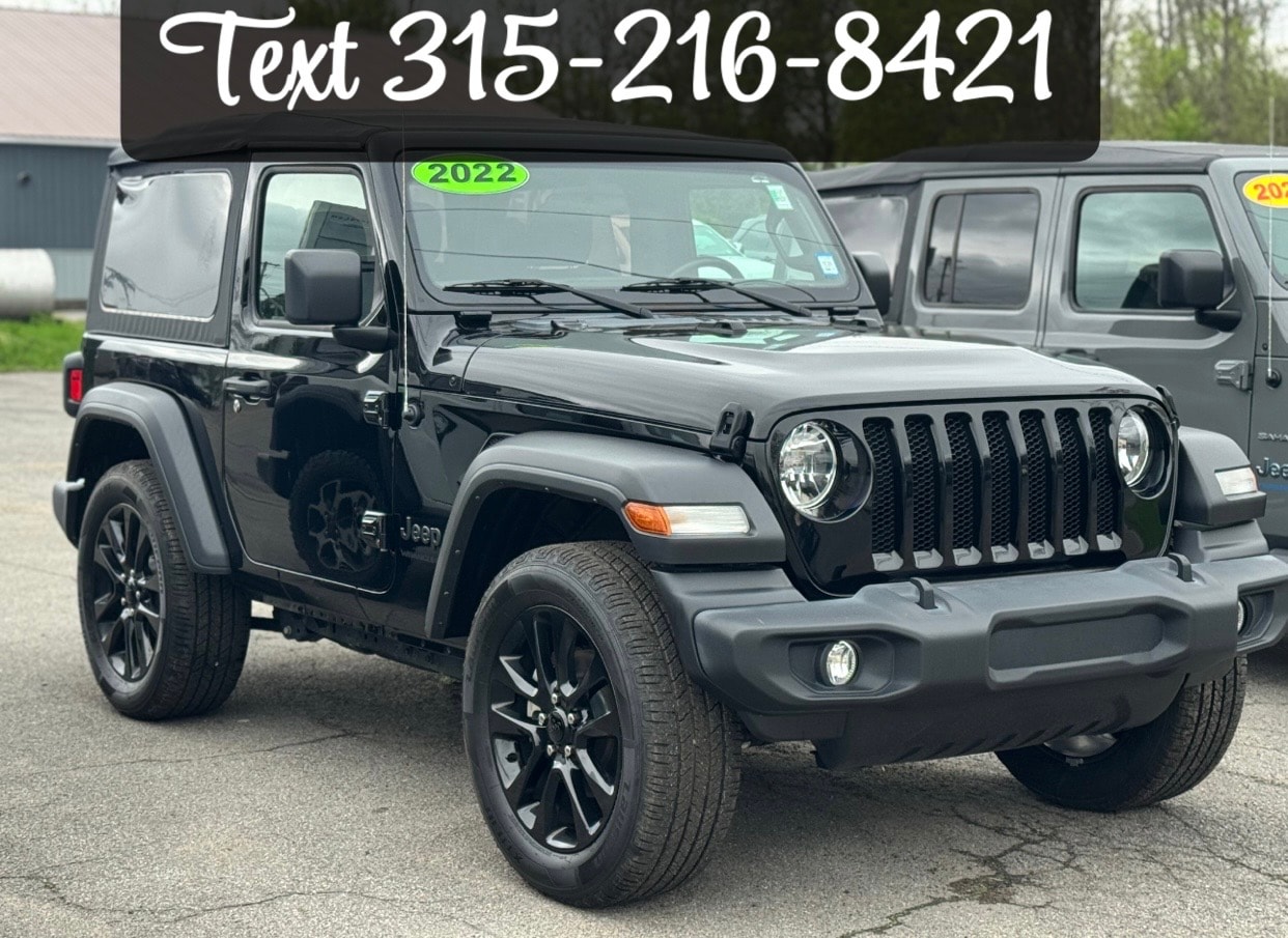 Used 2022 Jeep Wrangler Sport S with VIN 1C4GJXAN7NW176160 for sale in Fulton, NY