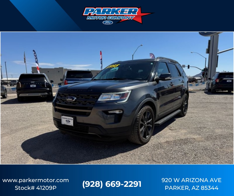 Used 2019 Ford Explorer XLT with VIN 1FM5K7DH6KGB09187 for sale in Parker, AZ