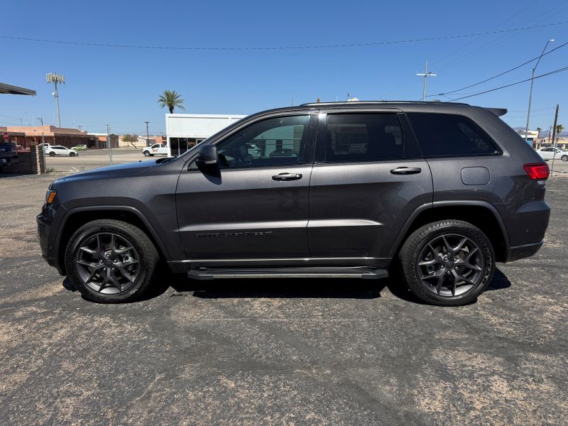 Used 2021 Jeep Grand Cherokee 80th Edition with VIN 1C4RJFBG6MC527370 for sale in Parker, AZ